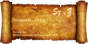 Szegedi Zita névjegykártya